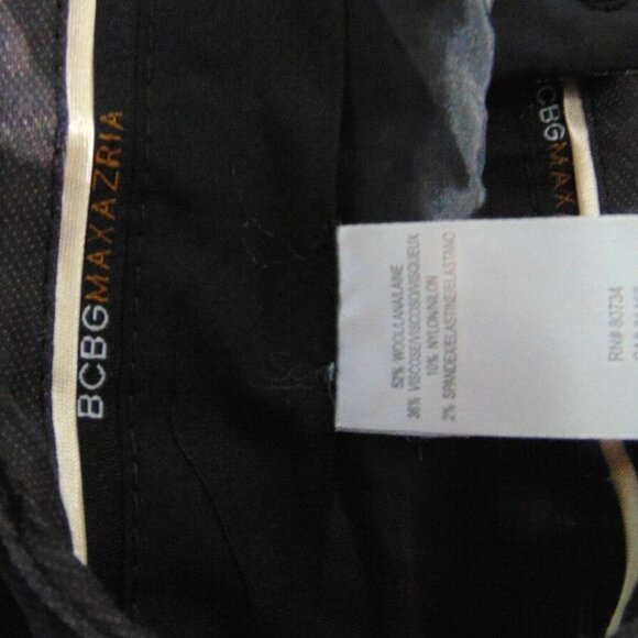 BCBG MAX AZRIA BLACK STRAIGHT LEG WOOL Blend Pants - Picture 6 of 6